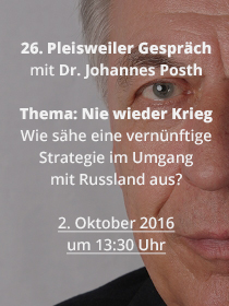 26. Pleisweiler Gespr&auml;ch