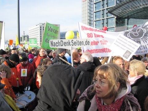 Foto: NDS auf Demo vertreten