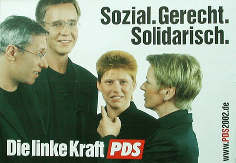 Wahlplakat PDS 2002