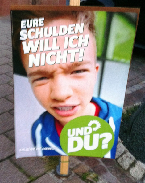 Wahlplakat Grüne 2013