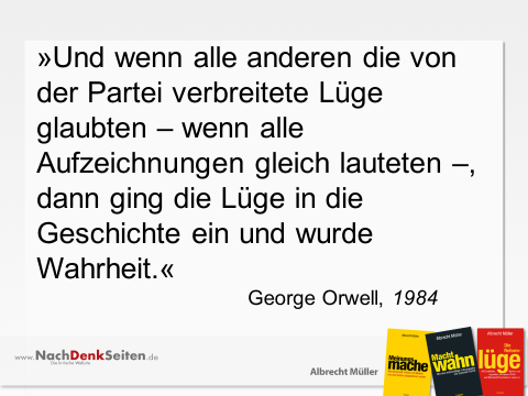 Orwell ist allgegenwärtig