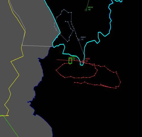 Das türkische Militär hat mittlerweile eine Flugdatengrafik veröffentlicht, die den Kurs der russischen Su-24 zeigen soll