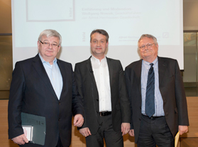 Joschka Fischer, Gabor Steingart und Wolfgang Nowak