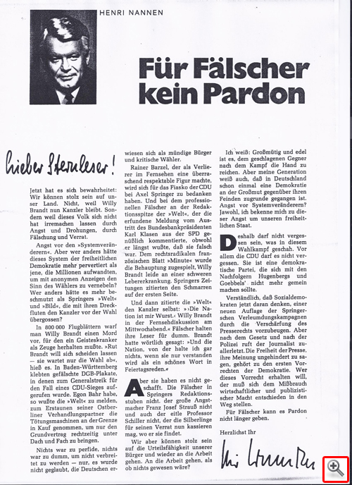 Henri Nannen - Für Fälscher kein Pardon