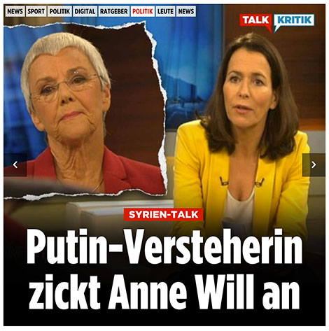 Putin-Versteherin zickt Anne Will an