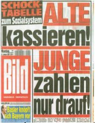 Nehmt allen unter 50 das Wahlrecht! Denn sie wissen nicht, was Krieg bedeutet, und anderes auch nicht.