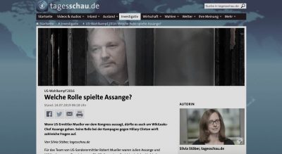 Auch die Tagesschau beteiligt sich an der Hexenjagd auf Julian Assange und seine Unterstützer