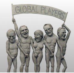 Die Wiedergabe dieses Werks von Peter Lenk ist mein Protest dagegen, dass hierzulande die Sanktionen gegen politische Fehlentscheidungen völlig unterbleiben.