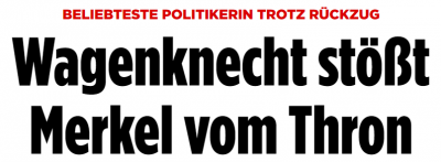 Sahra Wagenknecht – die beliebteste Politikerin. „Was ist das wert? Was machen Sie aus diesem Potenzial?“