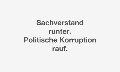 Niedergang der fachlichen Qualität, Aufschwung für die politische Korruption.