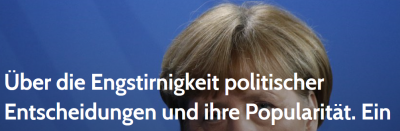 Haben die Befürworter des Merkel-Lockdowns bedacht, was daraus für die folgende Politik folgt?