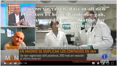 Ein kabarettreifes Interview zu Corona im spanischen Fernsehen – einfach wunderbar. Weitersagen bitte!