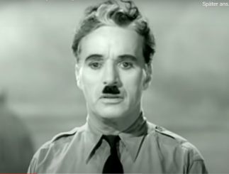 Zur Erholung von Biden und Trump: Charlie Chaplin in „Der große Diktator“