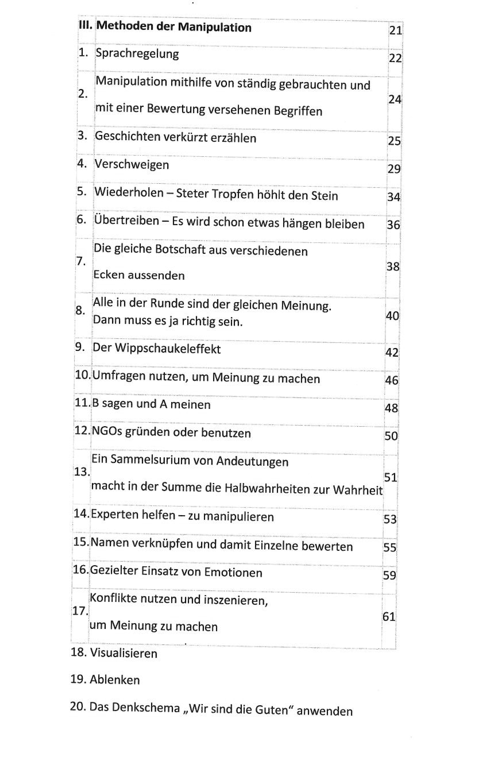 Ablenken eine erfolgreiche Manipulationsmethode