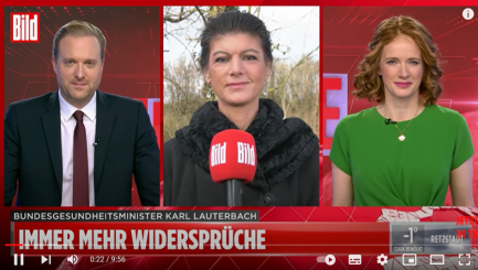 Sahra Wagenknecht zum irrlichternden Bundes-Kasper Lauterbach