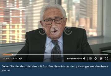 Unsere famosen Medien – ein neues Beispiel: das Interview des ZDF mit Kissinger