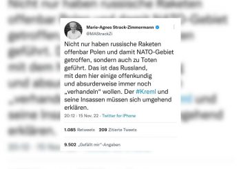 „Russische Raketen treffen Polen“ – Neuer Tiefpunkt von Politik und Medien in Deutschland