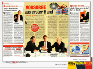 Dokumentation zur Aufklärungsarbeit der NachDenkSeiten in Sachen Demographie und Rente