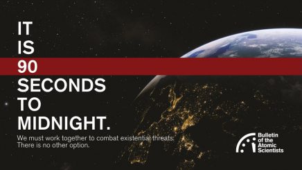 Es ist 90 Sekunden vor Mitternacht – wer noch bei Verstand ist, sollte jetzt aufwachen