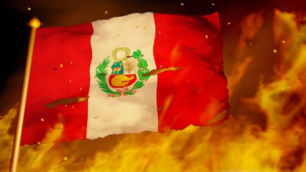 Menschen fordern das Ende des Ausverkaufs von Peru