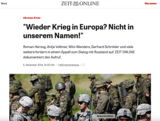 2014: Die Vorhersage des heutigen Ukrainekriegs