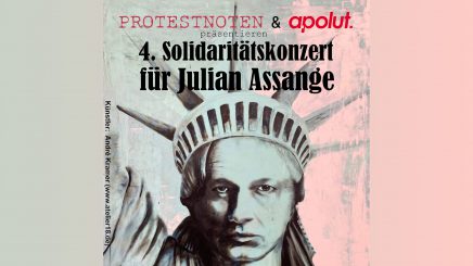 Aktueller Newsletter von FreeAssangeBerlin und 4. Solikonzert für Julian Assange