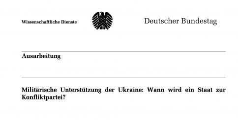 Deutschland ist faktisch Kriegspartei