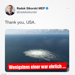 Die Sprengung von Nord Stream und die erbärmliche Reaktion der deutschen Politiker und Journalisten