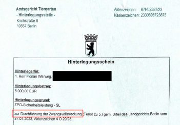 Der kafkaeske Weg zur „Durchführung der Zwangsvollstreckung“ des Urteils des Landgerichts Berlin gegen Bundespressekonferenz e.V.