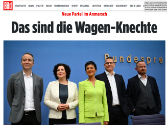Die Meinungsmache gegen Wagenknecht und Gefährten ist eröffnet