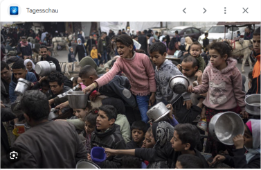 Die Hungerkatastrophe in Gaza hat begonnen. Hunger als Waffe!