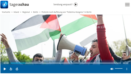 Deutsche Behörden behindern die Information über die Vorgänge in Palästina. Hier sind zwei einschlägige Texte