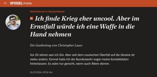 Kriegseinsatz mit dem Mund: Wackere „Wir-würden-ja-Soldaten“ zeigen Präsenz in den Medien – weit weg vom Kampf an der Front