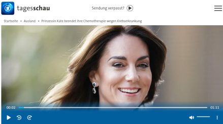 Die Tagesschau ist auf den Hund …, pardon: auf die Prinzessin gekommen