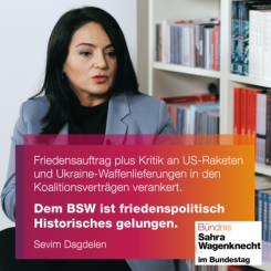 Die Sicht von Sevim Dagdelen auf die Koalitionsvereinbarungen in Brandenburg und in Thüringen: Bemerkenswert