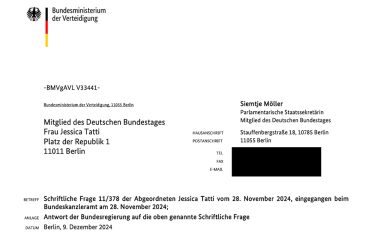 „Bundeswehr leert ihre Waffendepots für die Ukraine – das Geld für Ersatzbeschaffungen fehlt in Deutschland für Soziales und Infrastruktur“