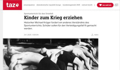 „Kriegstüchtigkeit“ im deutschen Sportunterricht – die taz als Steigbügelhalter der Militarisierung