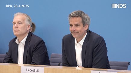 Regierungssprecher Hebestreit nennt internationale Berichte über gefährdete Meinungsfreiheit in Deutschland „abstrus“