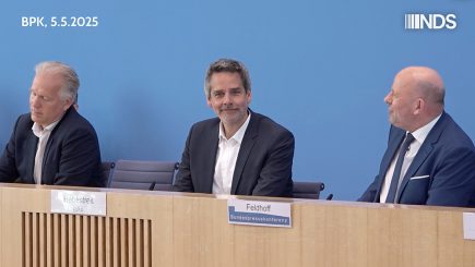 Hebestreits Abschied von der BPK: „Früher war alles immer besser“ und Schleimspuren des Moderators