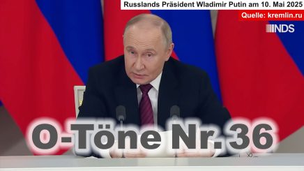 „Bedingungsloser Waffenstillstand“ vs. „Verhandlungen ohne Vorbedingungen“ – O-Töne zu Friedensbemühungen vor dem Hintergrund des „Tag des Sieges“