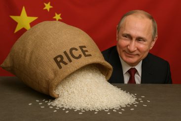 Sack Reis umgefallen