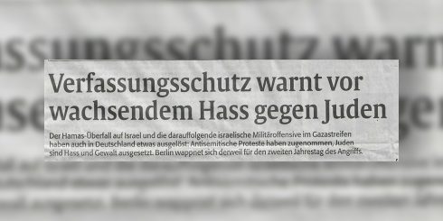 Üble Stimmungsmache mit angeblichem Judenhass