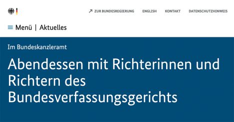 Was besprachen Kanzler Merz und sein Kabinett beim Abendessen mit den Richtern des Bundesverfassungsgerichts?