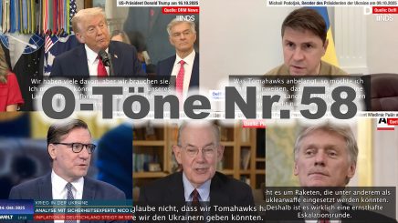„Die Ukraine ist dabei, den Krieg zu verlieren“ – O-Töne zu „Wunderwaffe“ Tomahawk für Ukraine