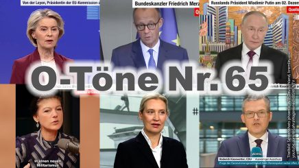 „Wenn und falls Russland Reparationen zahlt“ – O-Töne zur Rolle Deutschlands und Europas am „Peace Deal“ für Ukraine