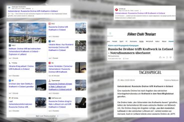 „Russische Drohnen dringen in Nato-Luftraum ein“ – wenn Fake News zur „Wahrheit“ in deutschen Medien werden