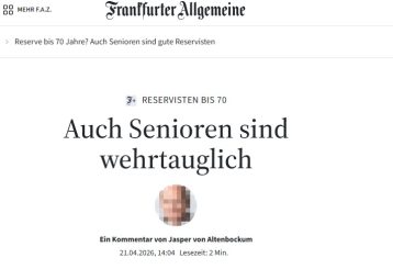 Senioren als Reservisten: FAZ spricht von einer „konsequenten Idee“ – Übersetzungsservice: Auch Alte an die Front!