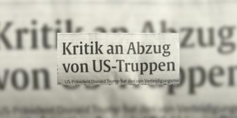 Wer den Abzug US-amerikanischer Truppen beklagt, hat offensichtlich den Überblick verloren