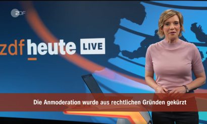 ZDF, Schönbohm, Musk: „Die Anmoderation wurde aus rechtlichen Gründen gekürzt“