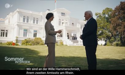 Steinmeier im ZDF-Sommerinterview: Wettstrahlen mit der Interviewerin bei einem Trauerspiel
